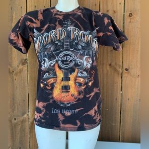 Y2K Vintage Hard Rock Cafe Las Vegas Bleached tee size Small.